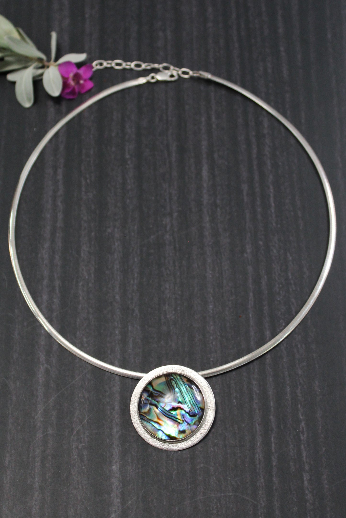 Abalone Sterling Silver Necklace