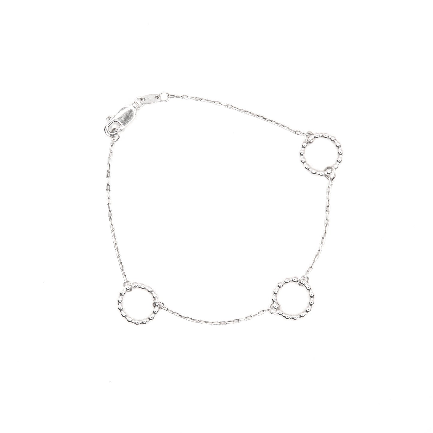 Three Beaded Circle Bracelet