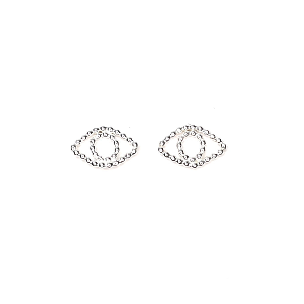 Evil Eye Beaded Stud Earrings