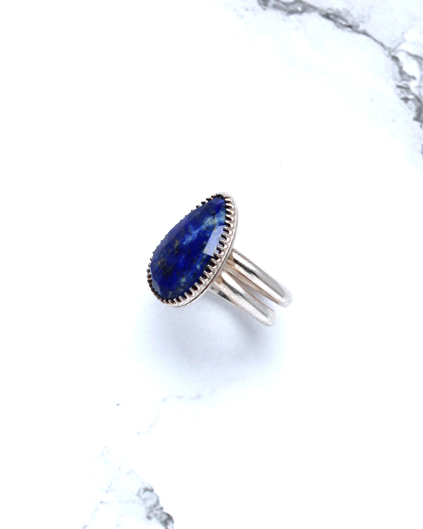 Lapis Lazuli Infinity Ring | Aurora