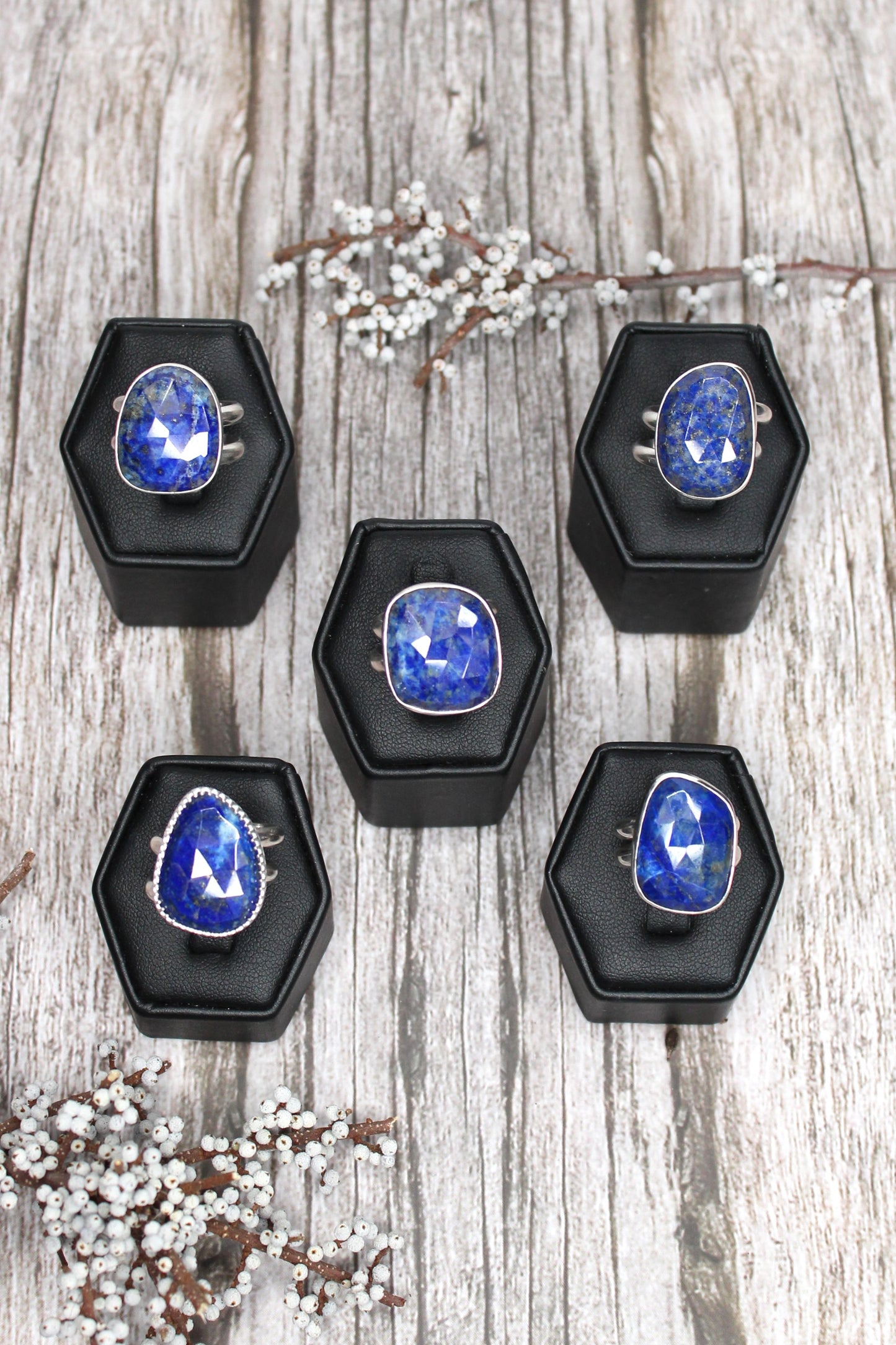 Lapis Lazuli Infinity Ring | Celeste