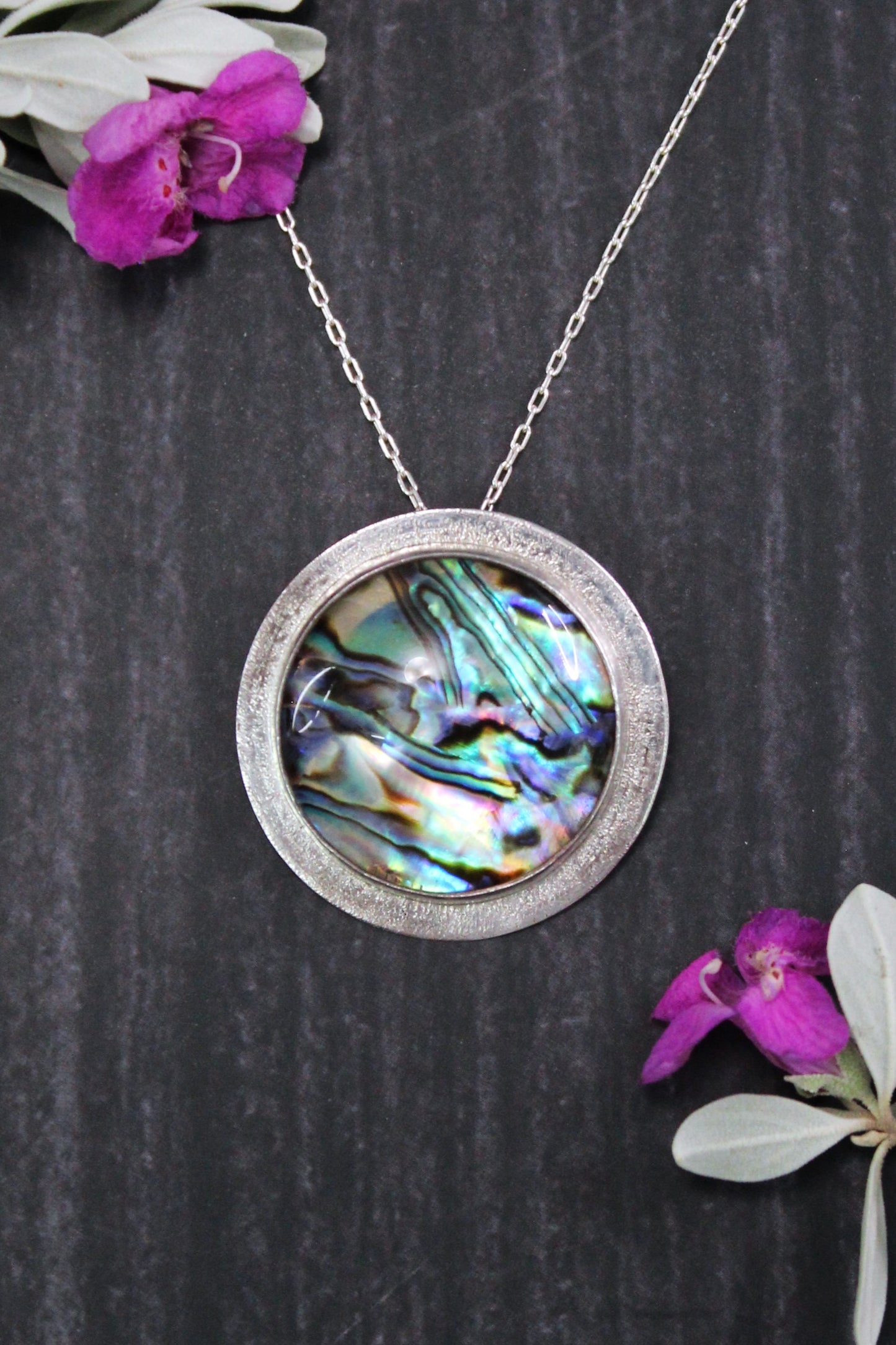 Abalone Sterling Silver Necklace