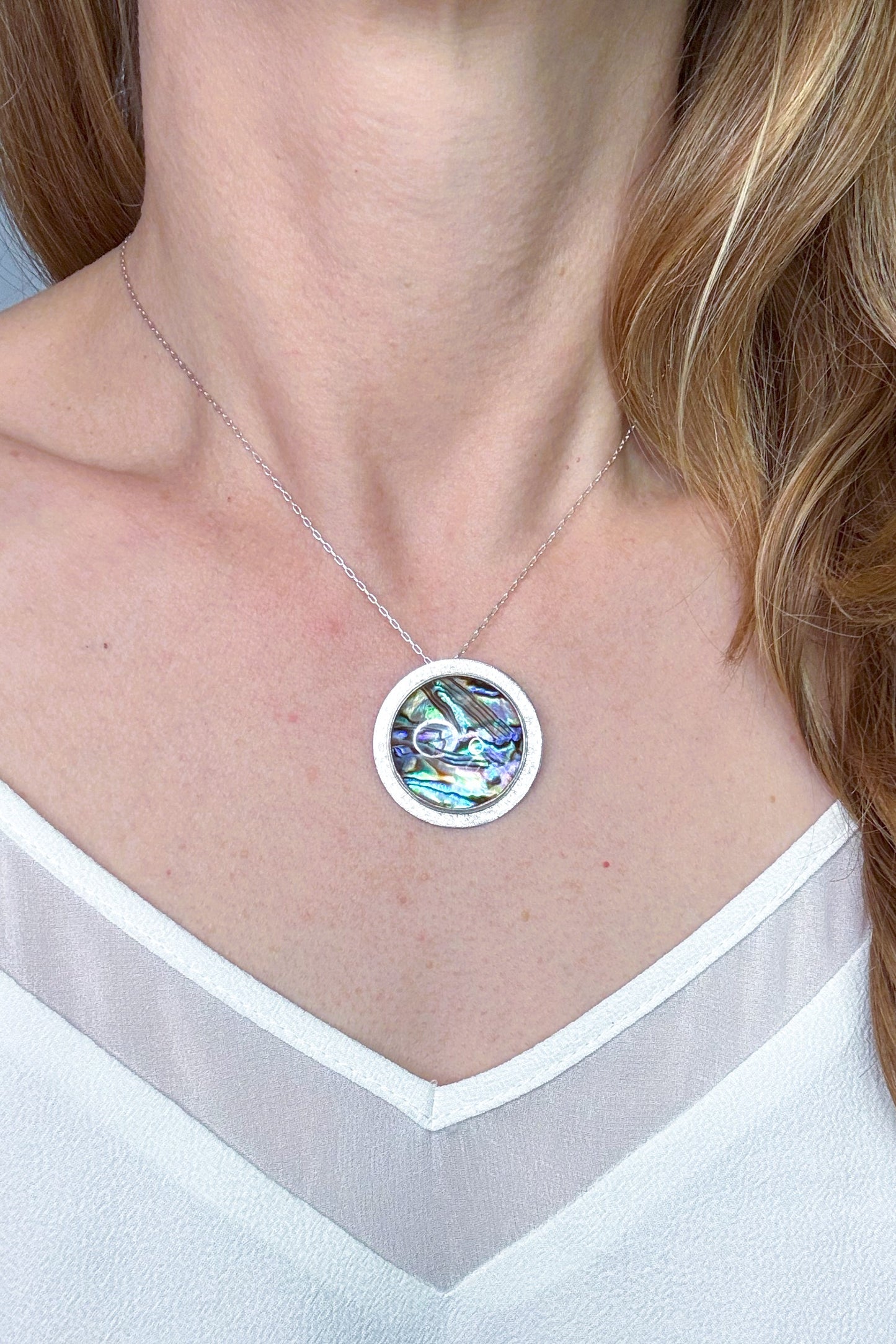 Abalone Sterling Silver Necklace