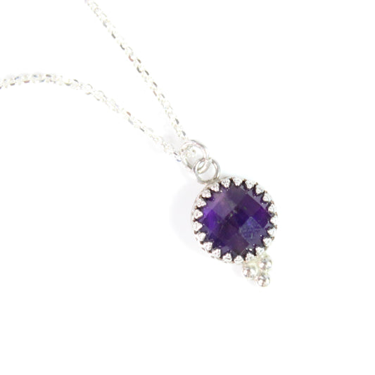 Amethyst Sterling Silver Necklace