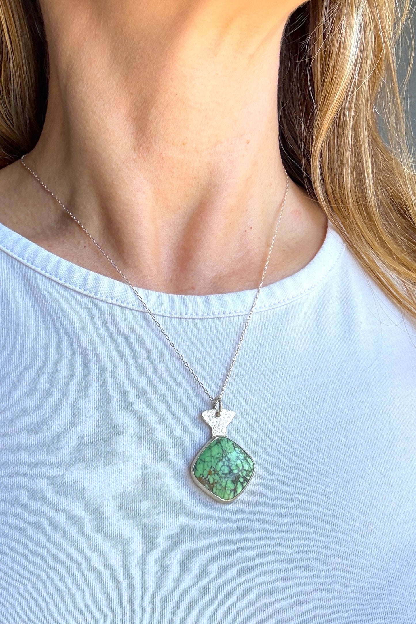 Australian Variscite Sterling Silver Necklace
