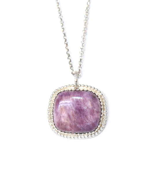 Charoite Sterling Silver Necklace