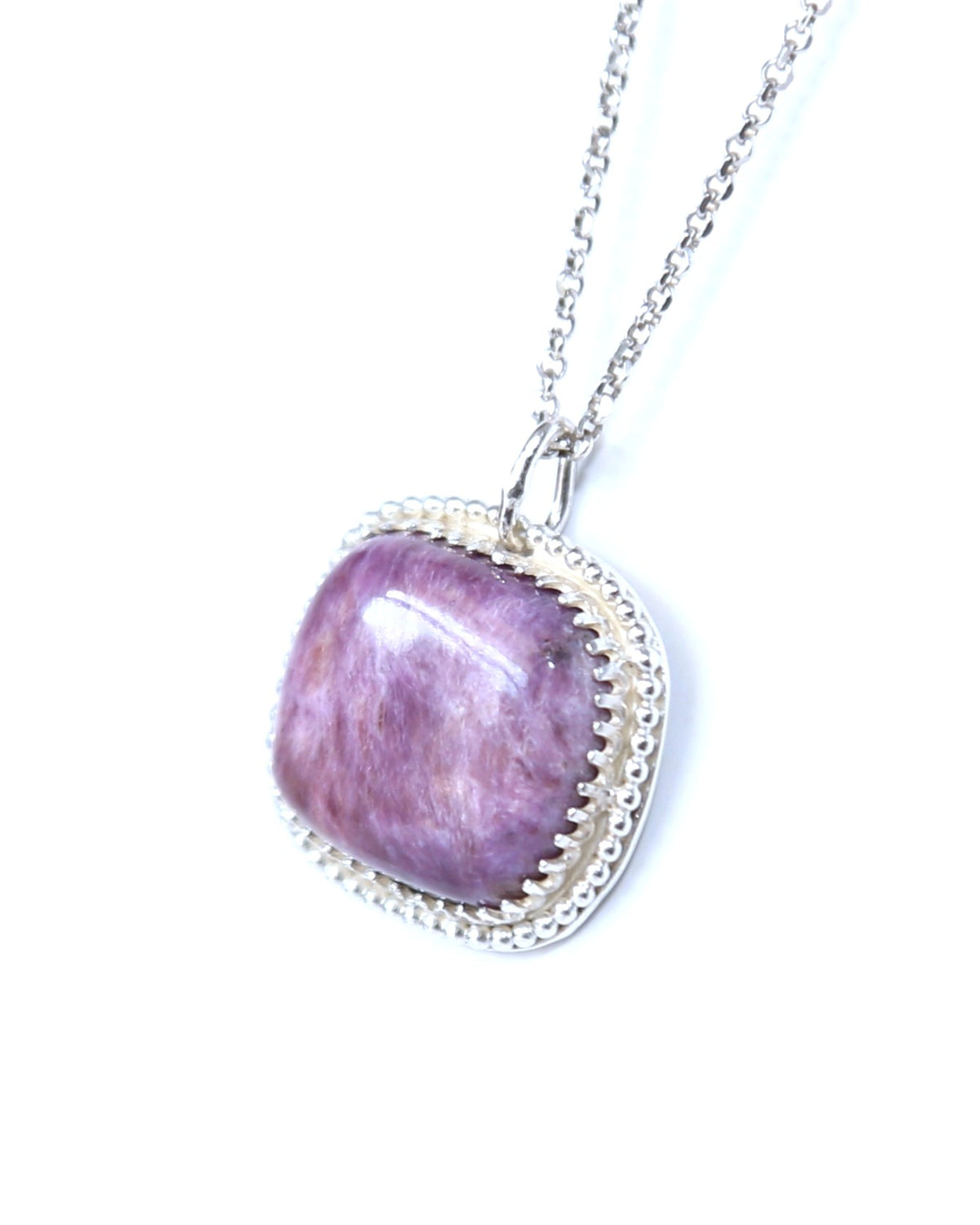 Charoite Sterling Silver Necklace