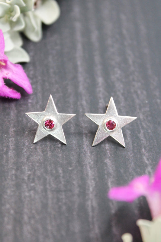 Tourmaline Stars Stud Earrings