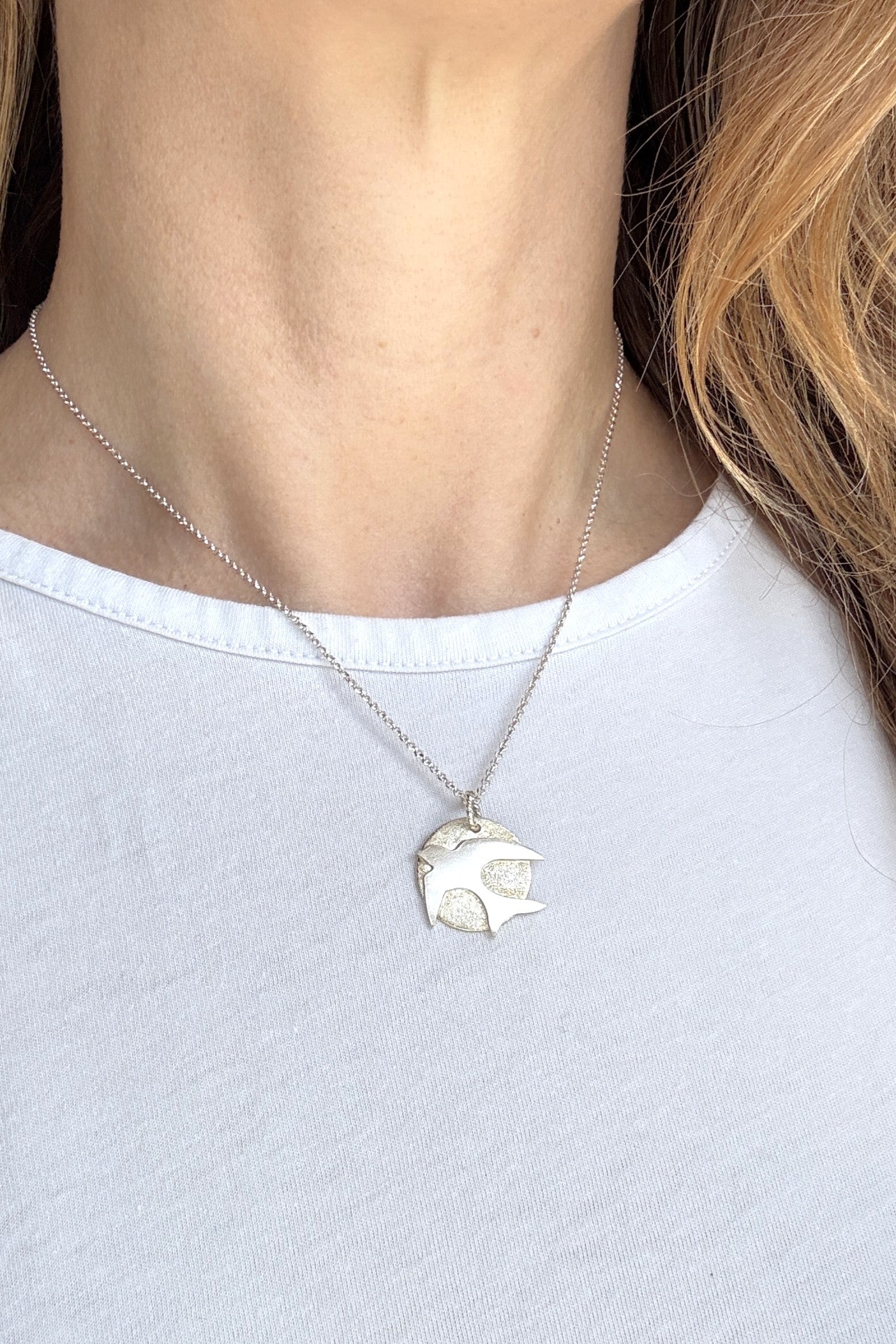 Swallow in Flight | Sterling Silver Necklace